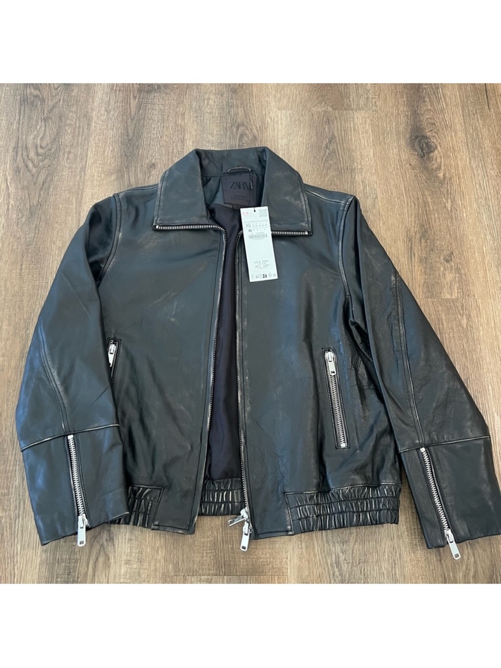 NWT Zara Distressed Leather XS